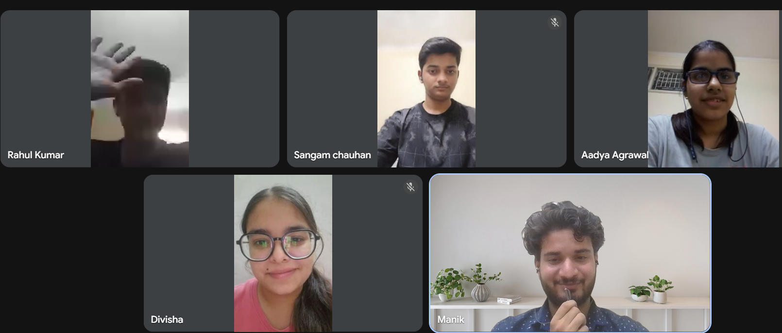 Inner Circle batch on a Google Meet call