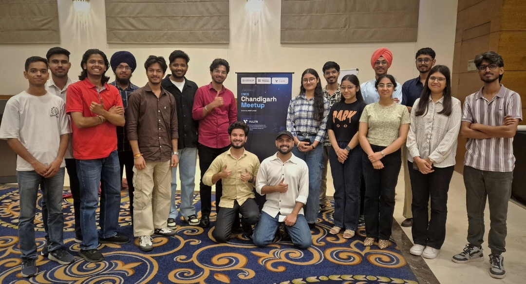 Students at an Inner Circle community meetup in Chandigarh